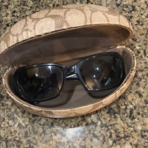 Coach black sunglasses